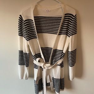 Black and white sweater